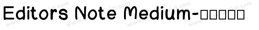 Editors Note Medium字体转换